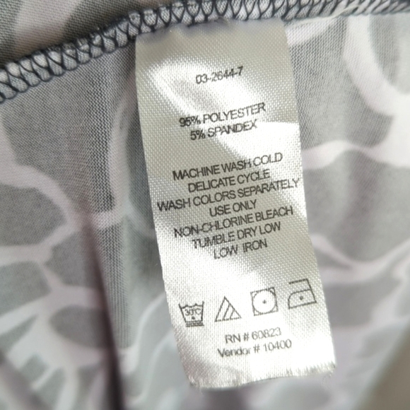 Chadwicks Black and White Sleeveless Floral Midi Dress 1X - Picture 9 of 10